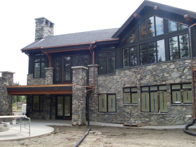Natural Stone Wrap with pillars
