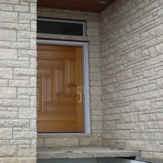 Cultured Stone Entryway in Calgary by Mattson Masonry